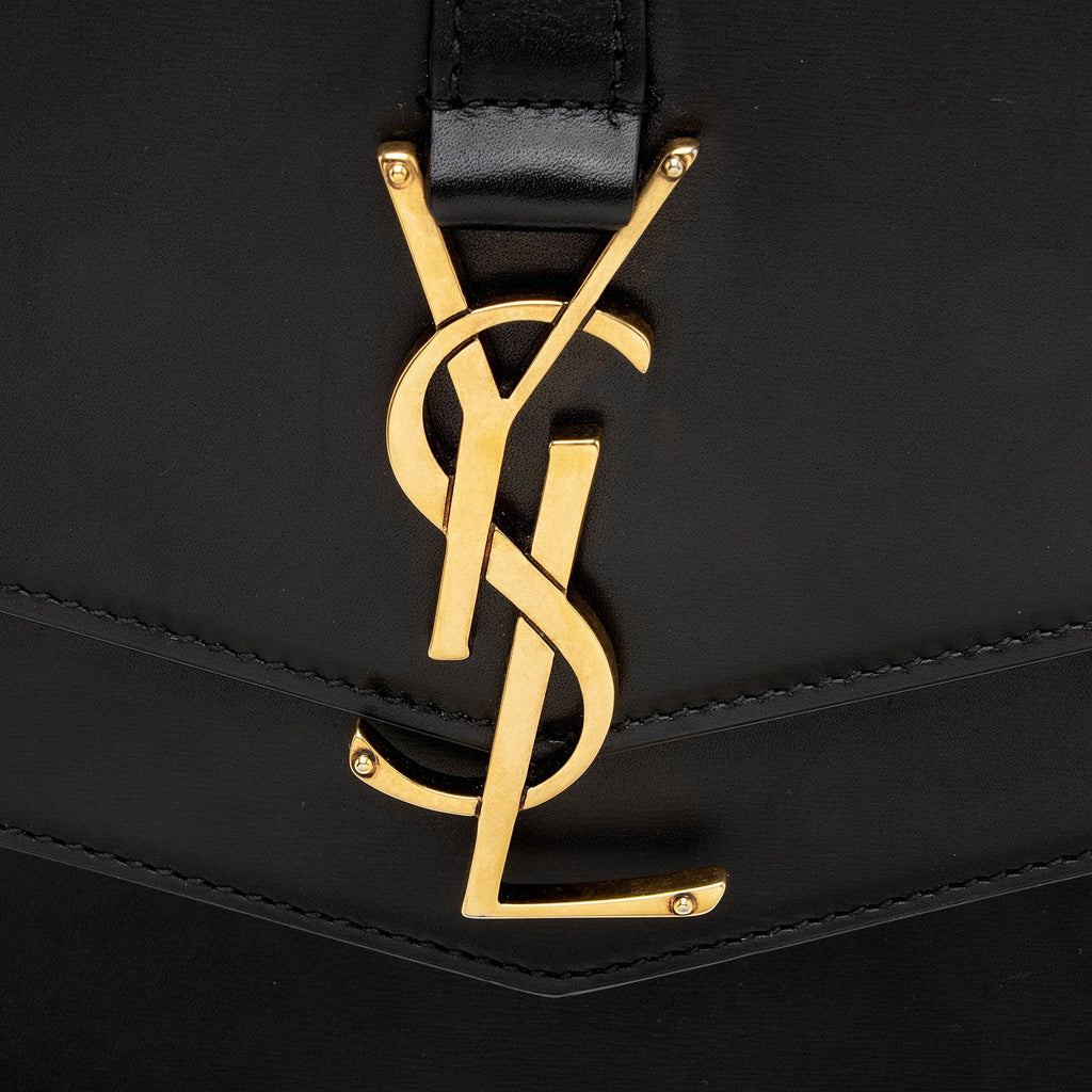Saint Laurent Calfskin Monogram Sulpice Medium Shoulder Bag