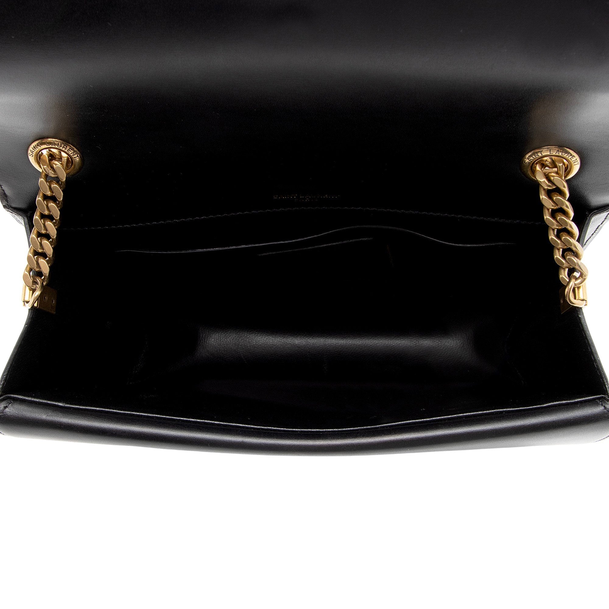 Saint Laurent Calfskin Monogram Sulpice Medium Shoulder Bag