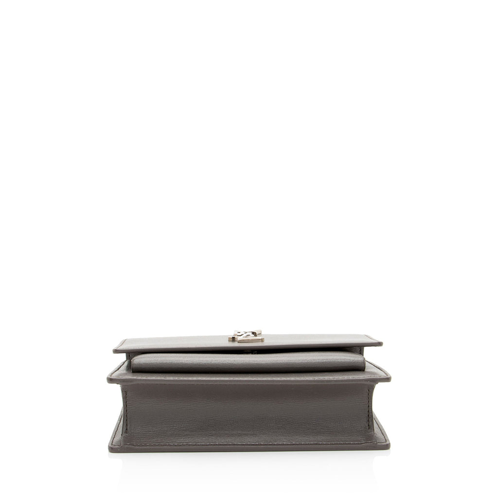 Saint Laurent Calfskin Monogram Sunset Mini Chain Wallet