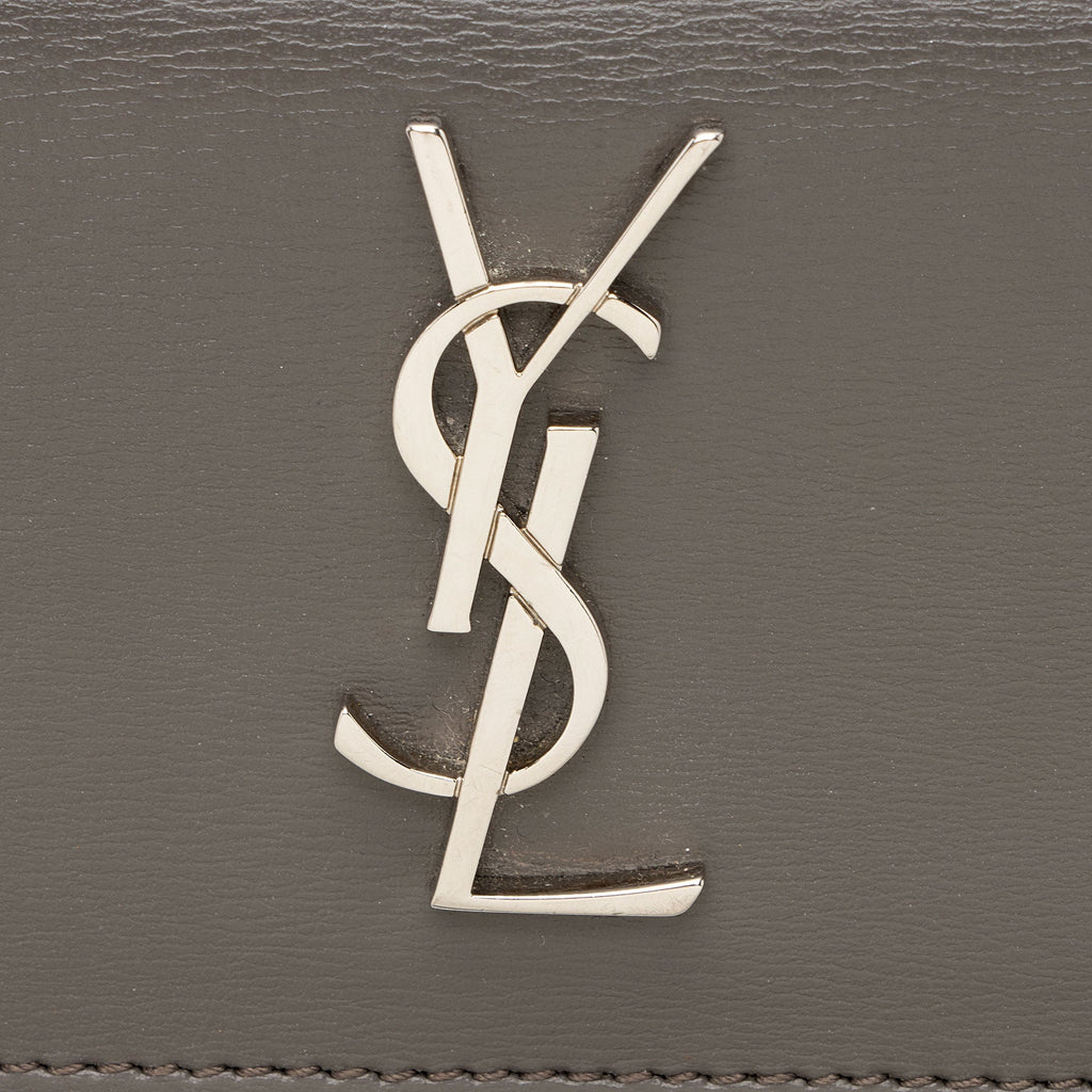 Saint Laurent Calfskin Monogram Sunset Mini Chain Wallet