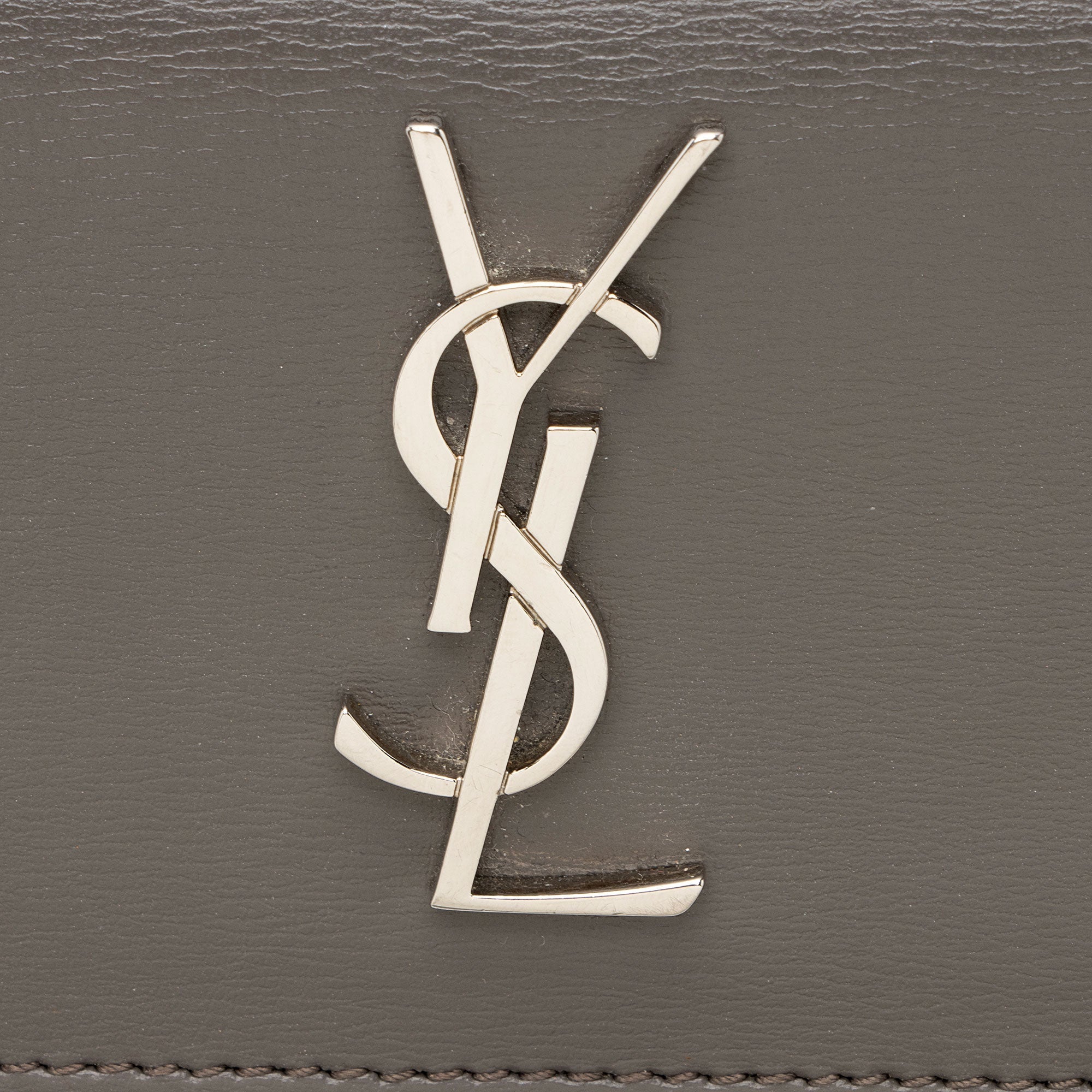 Saint Laurent Calfskin Monogram Sunset Mini Chain Wallet