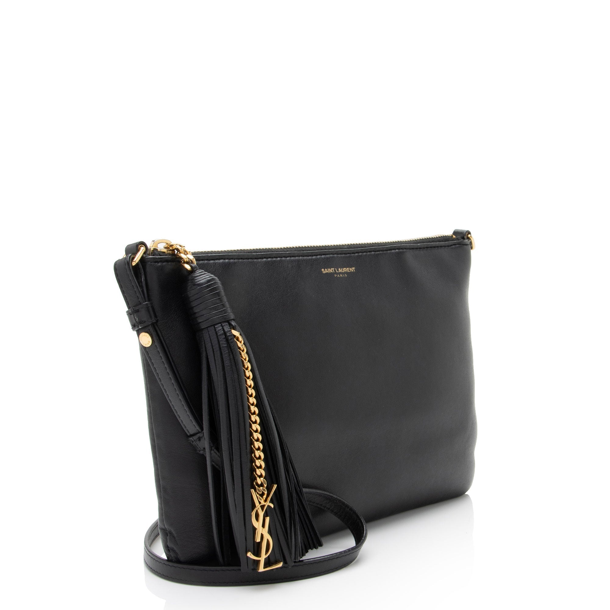 Saint Laurent Calfskin Monogram Teen Small Crossbody