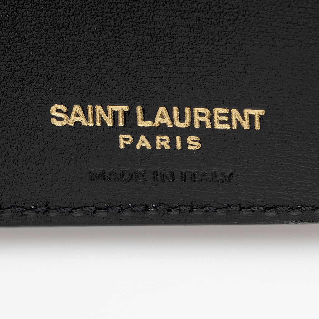 Saint Laurent Calfskin Monogram Bifold Wallet (SHF-SJ4l97)