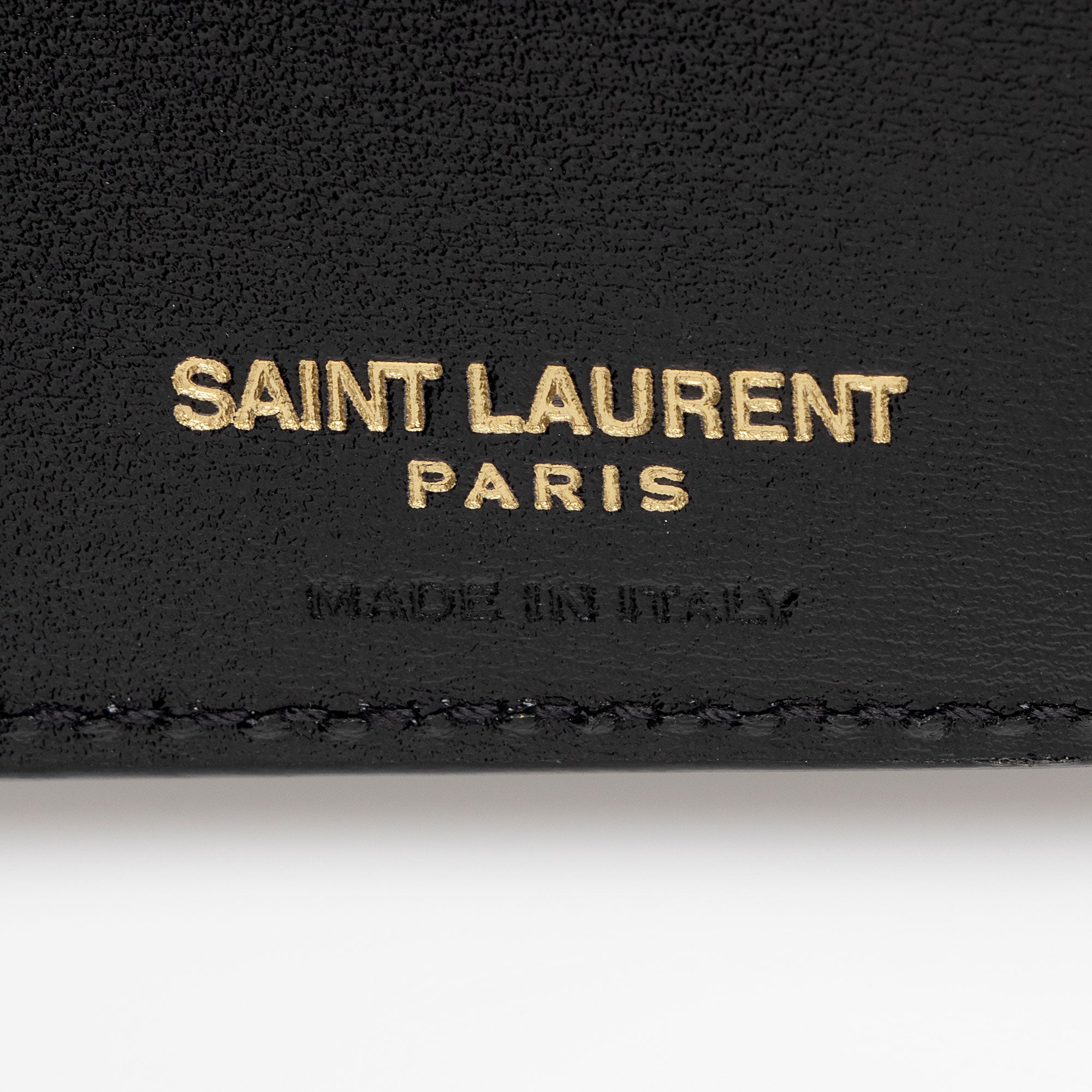 Saint Laurent Calfskin Monogram Bifold Wallet (SHF-SJ4l97)