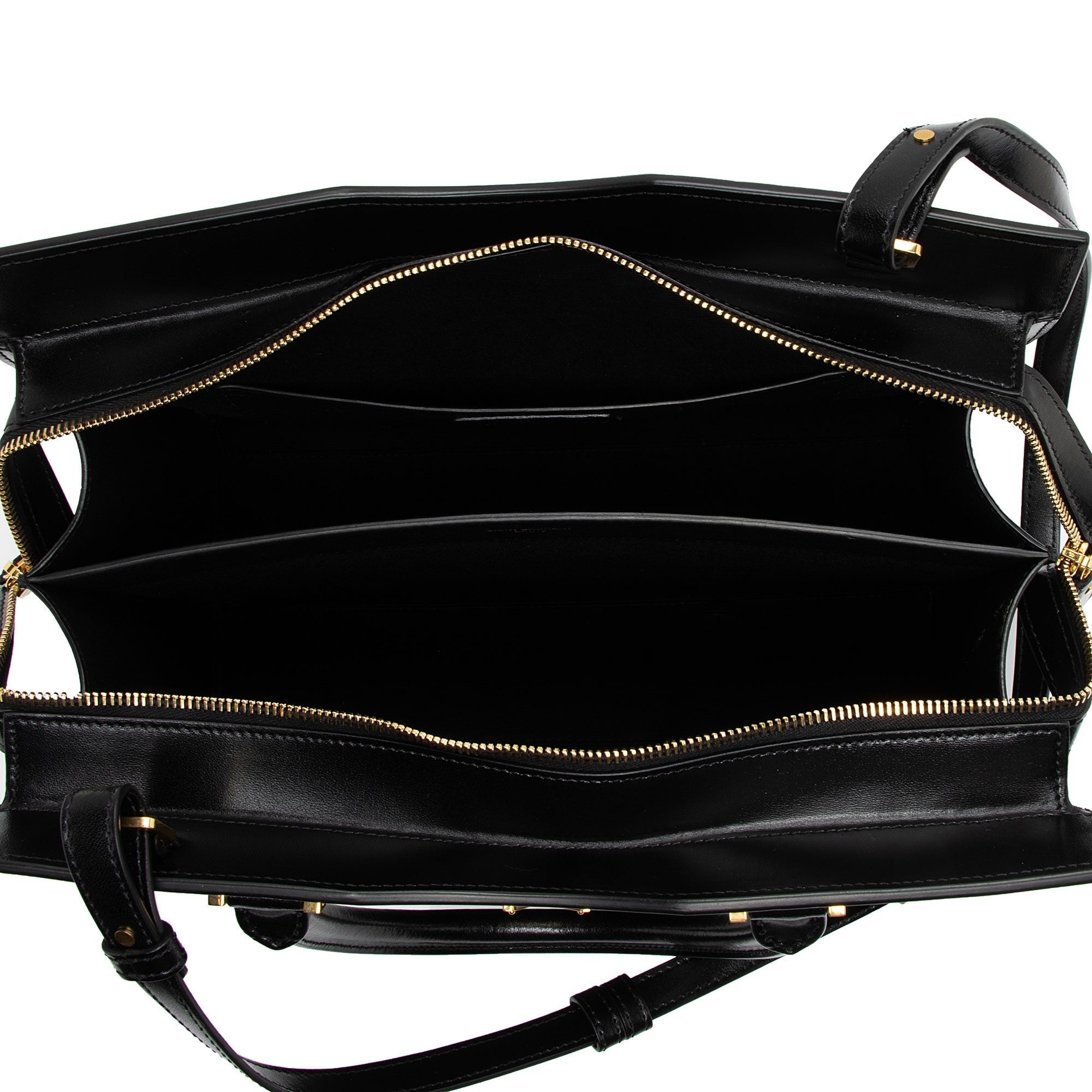Saint Laurent Calfskin Monogram Uptown Medium Tote (SHF-Z82BDJ)