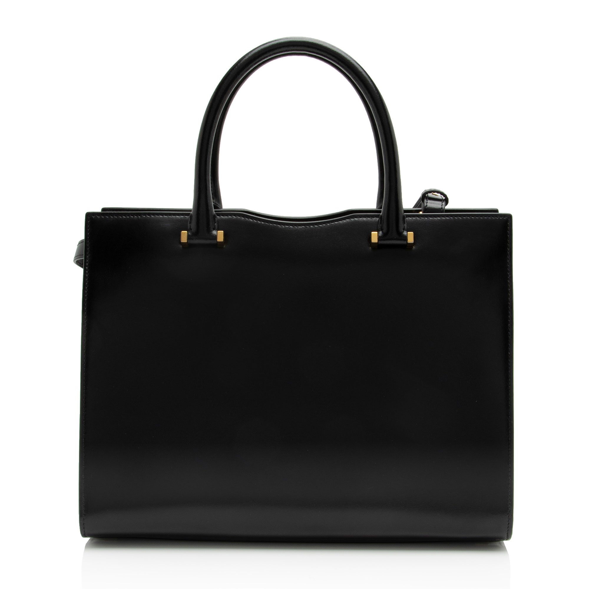 Saint Laurent Calfskin Monogram Uptown Medium Tote (SHF-GumjsZ)
