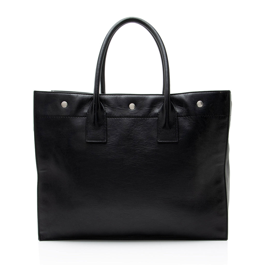 Saint Laurent Calfskin Rive Gauche Small Tote