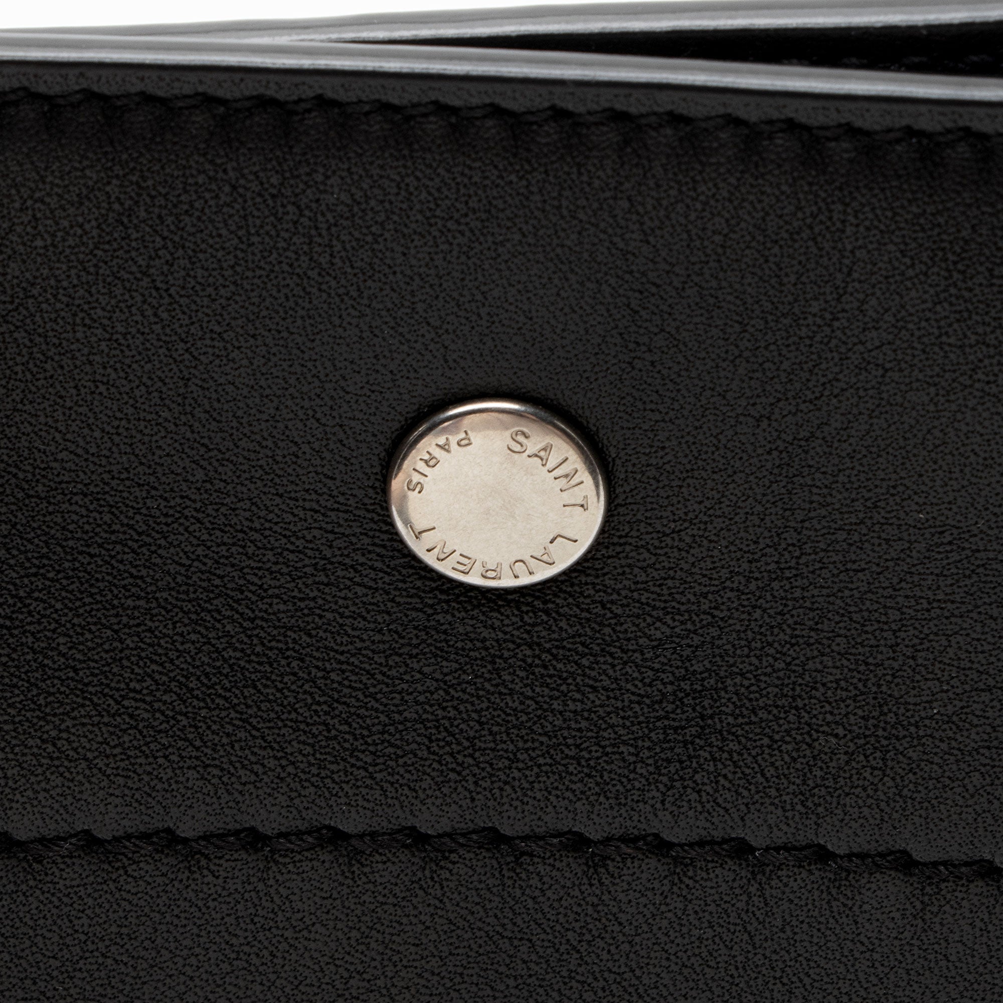 Saint Laurent Calfskin Rive Gauche Small Tote