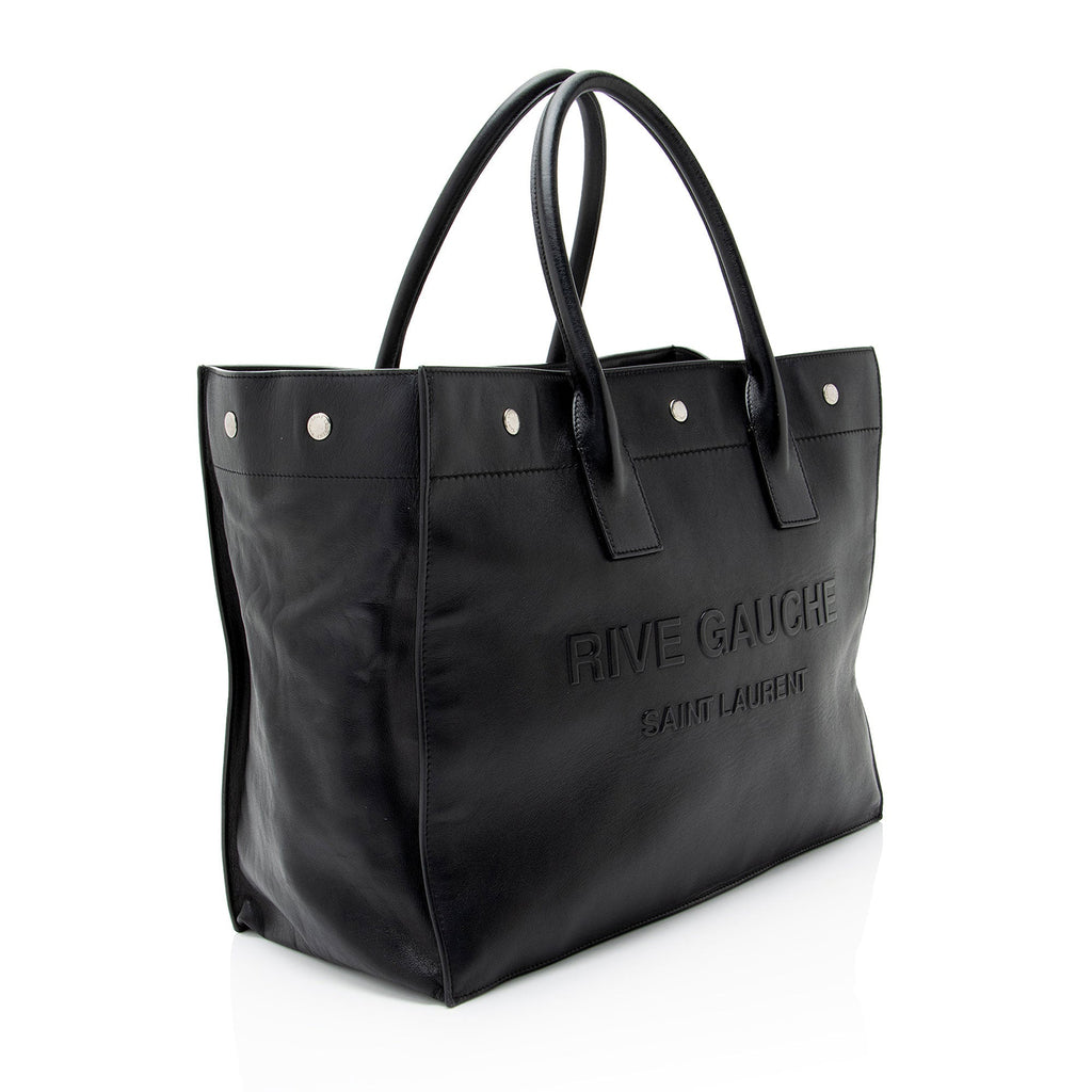 Saint Laurent Calfskin Rive Gauche Small Tote