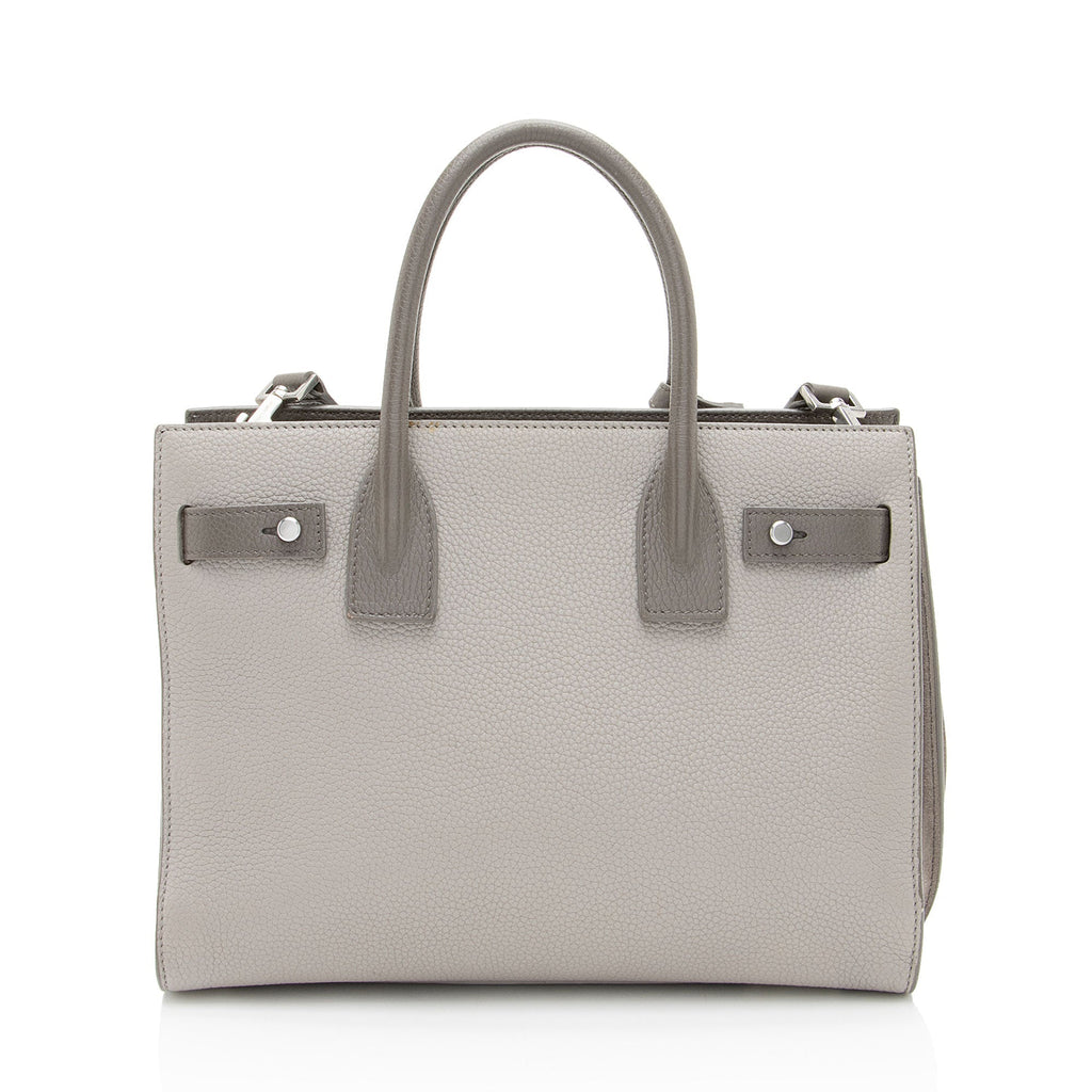 Saint Laurent Calfskin Bicolor Sac De Jour Baby Tote