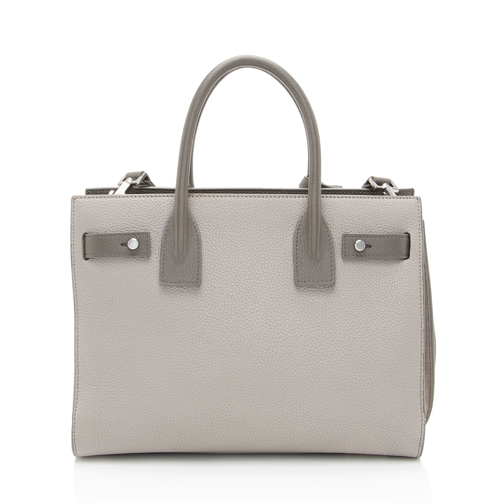 Saint Laurent Calfskin Bicolor Sac De Jour Baby Tote