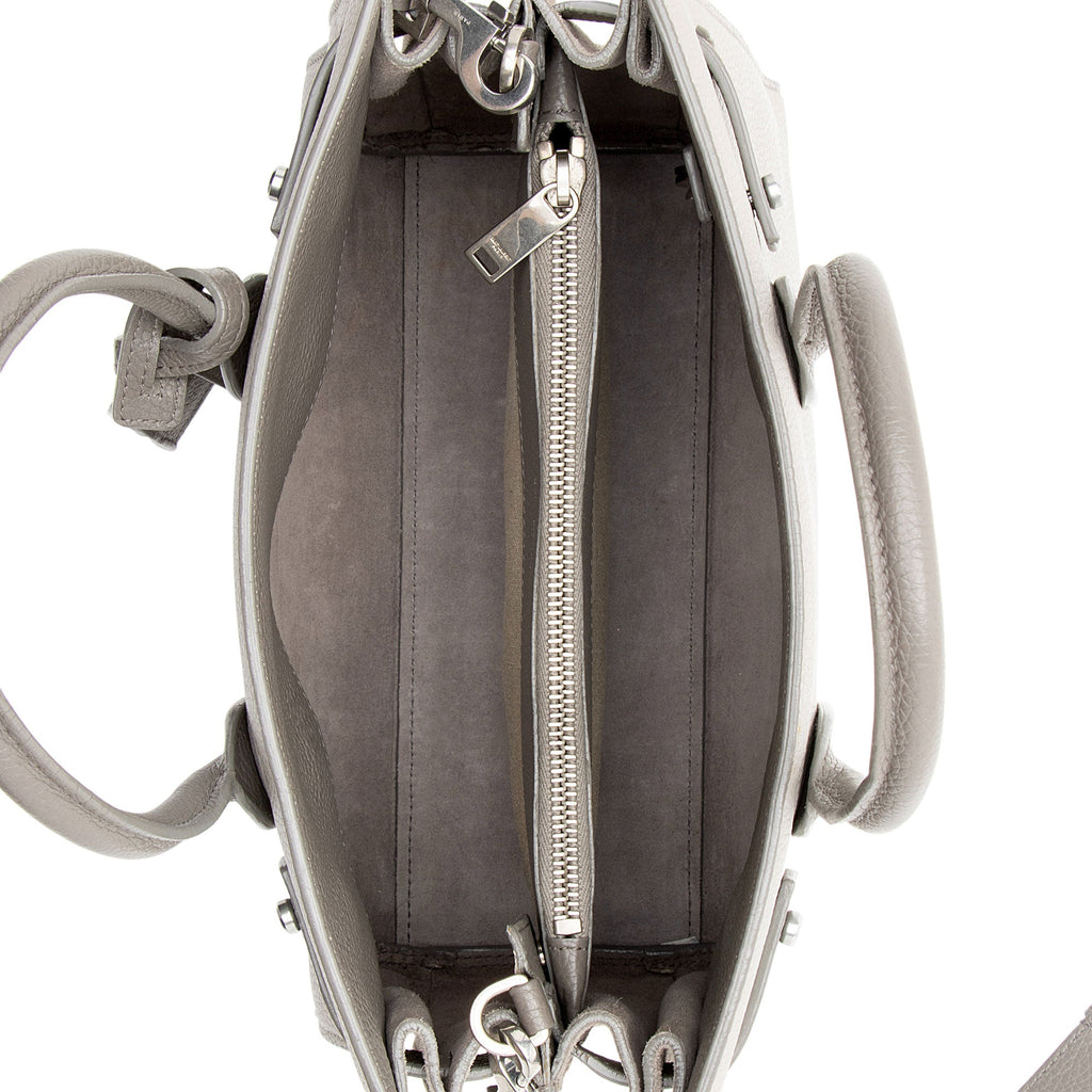 Saint Laurent Calfskin Bicolor Sac De Jour Baby Tote