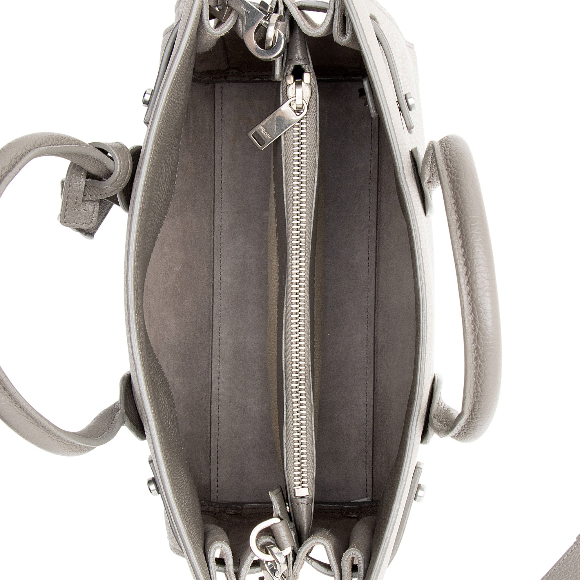 Saint Laurent Calfskin Bicolor Sac De Jour Baby Tote