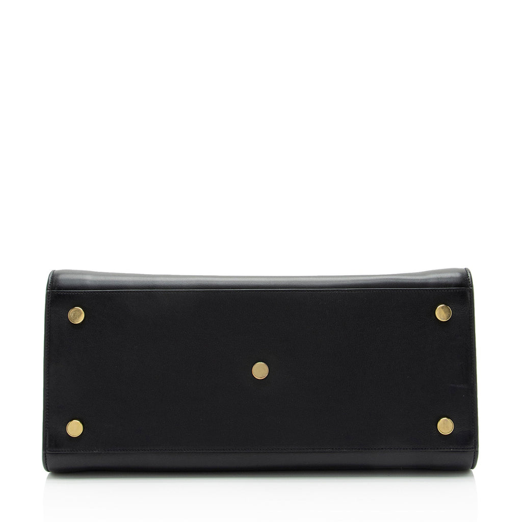Saint Laurent Calfskin Sac De Jour Large Tote (SHF-YLAJ7Y)