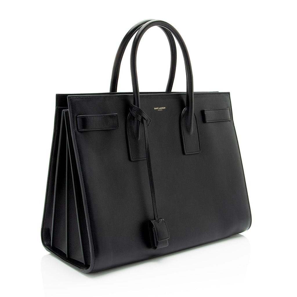 Saint Laurent Calfskin Sac De Jour Large Tote (SHF-YLAJ7Y)
