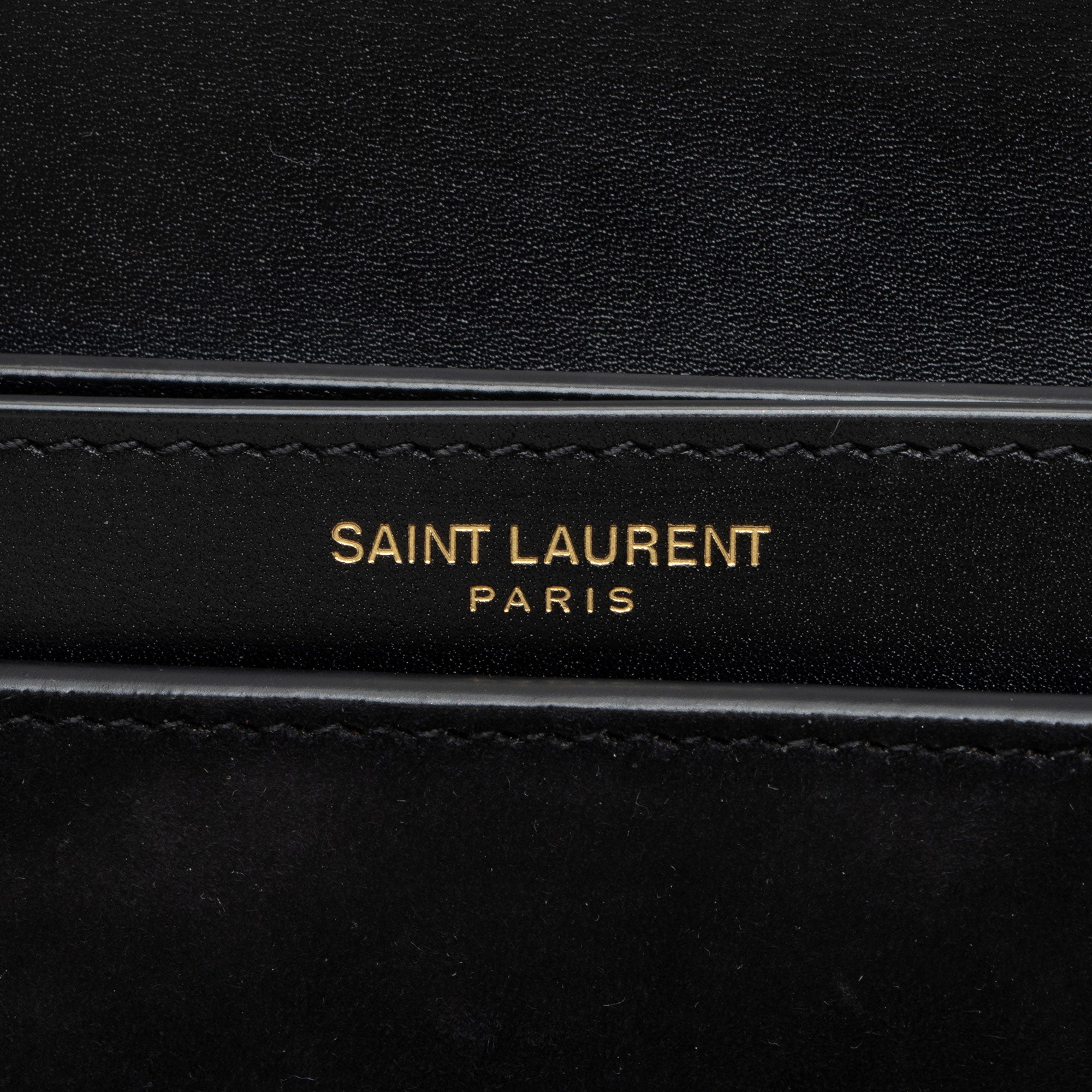 Saint Laurent Calfskin Suede Monogram Cassandra Medium Chain Bag