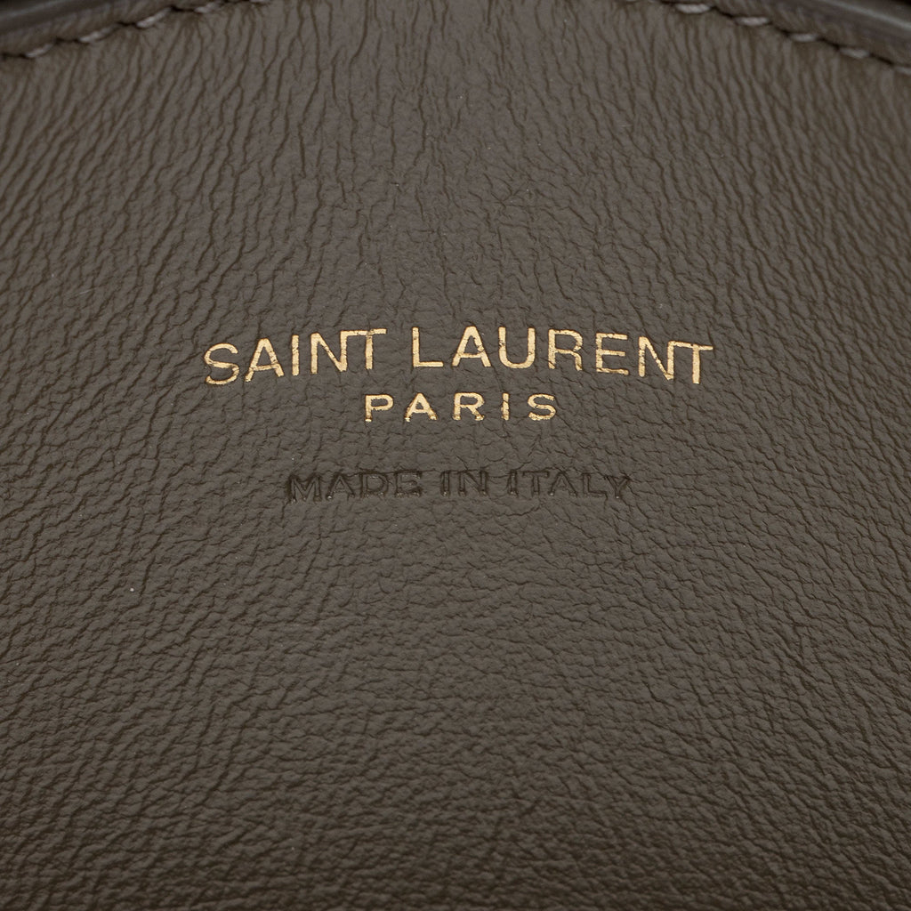 Saint Laurent Calfskin Suede Monogram Kate Reversible Chain Medium Shoulder Bag (SHF-hikP6E)