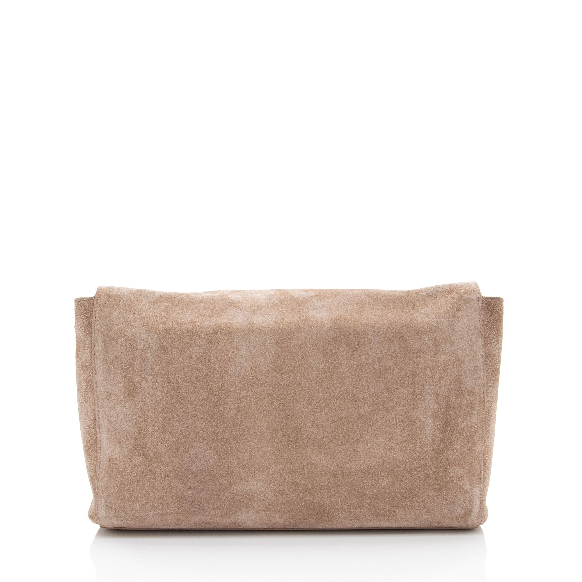 Saint Laurent Calfskin Suede Monogram Kate Reversible Chain Medium Shoulder Bag