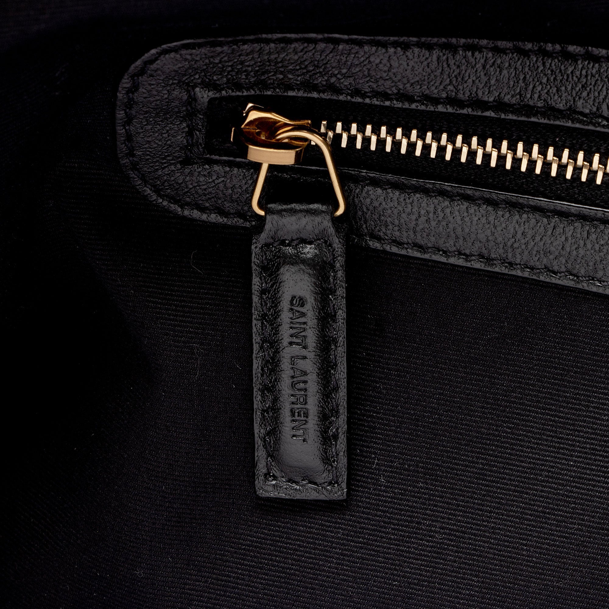 Saint Laurent Linen Calfskin Cabas Tote