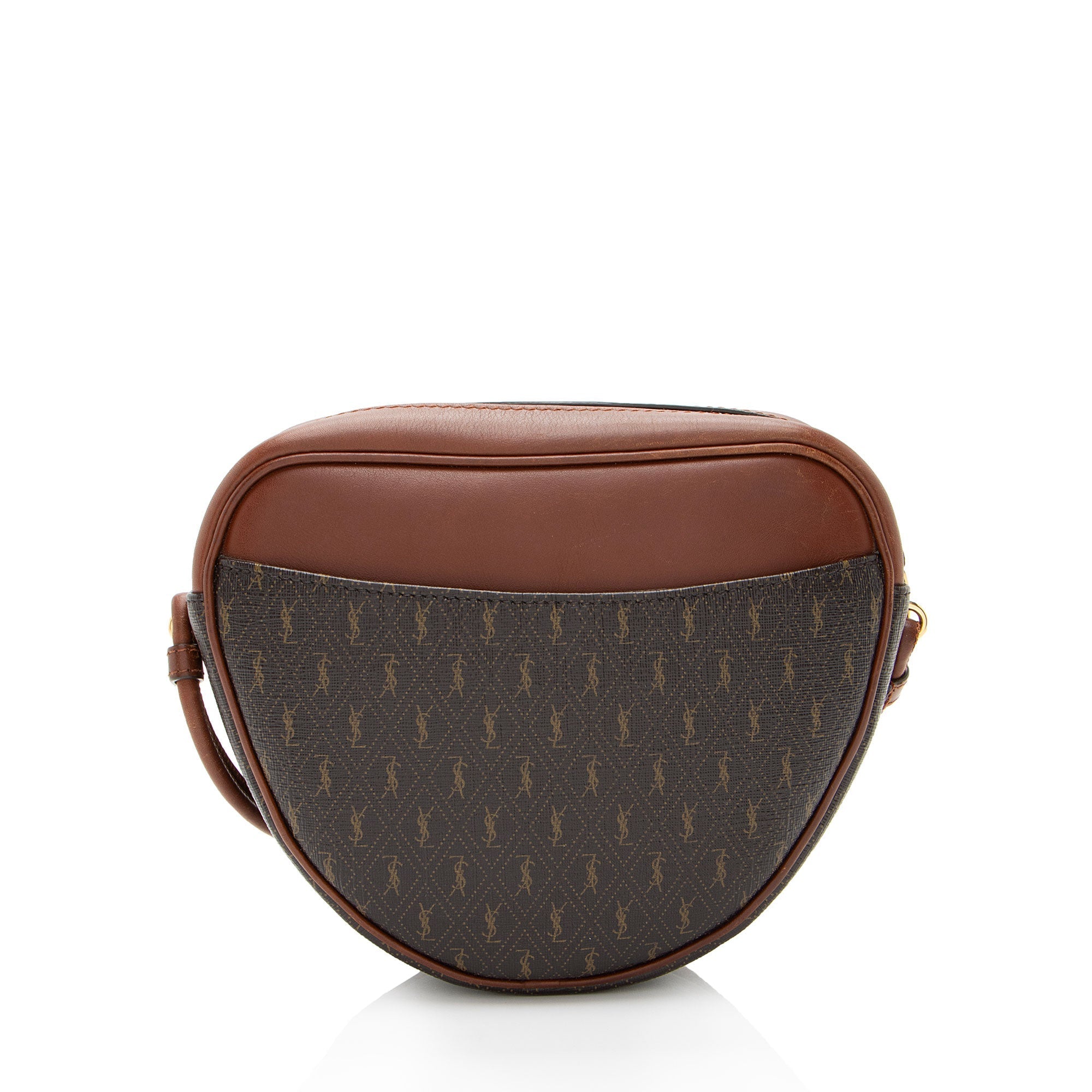 Saint Laurent Le Monogram Canvas Calfskin Sac Coeur Crossbody (SHF-IzwoNK)