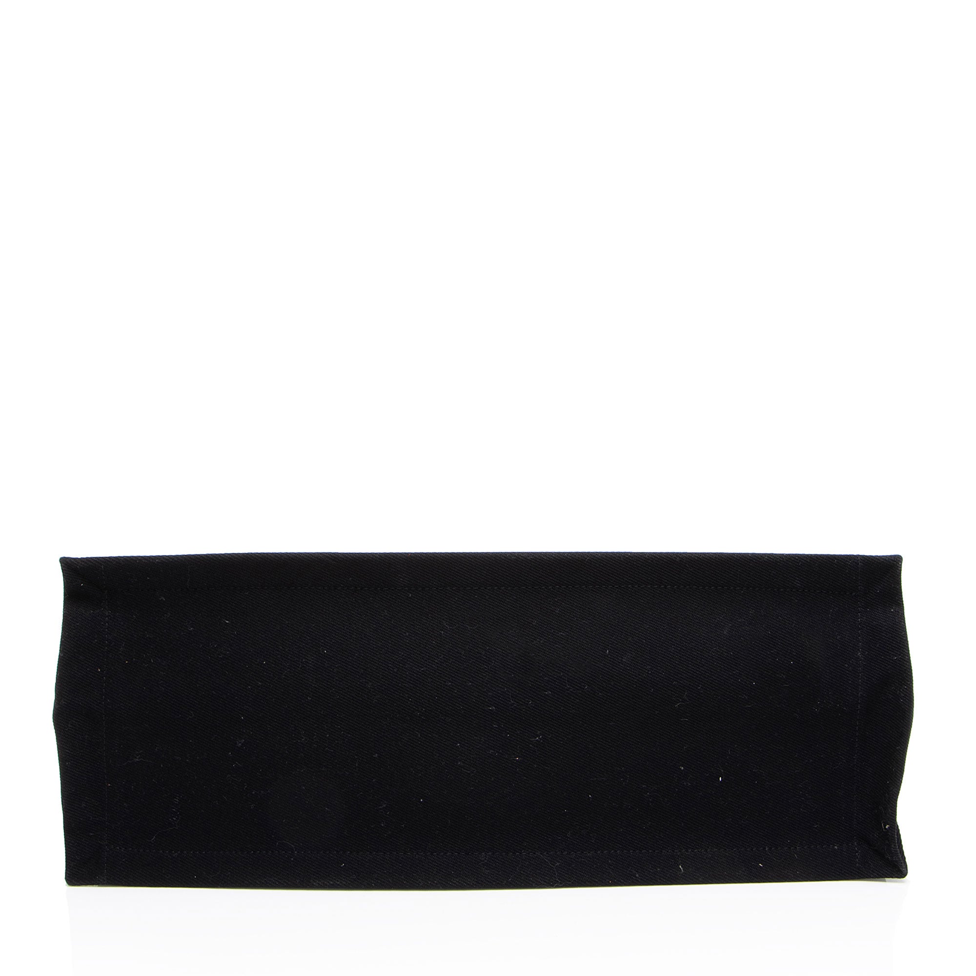 Saint Laurent Canvas Calfskin Rive Gauche Large Tote