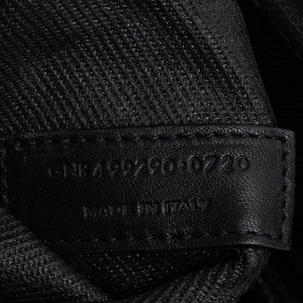 Saint Laurent Canvas Calfskin Rive Gauche Large Tote
