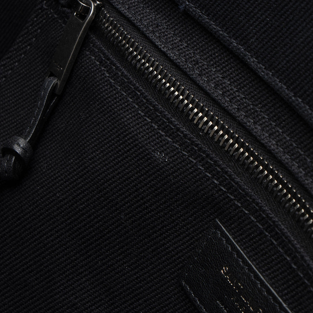 Saint Laurent Canvas Calfskin Rive Gauche Large Tote