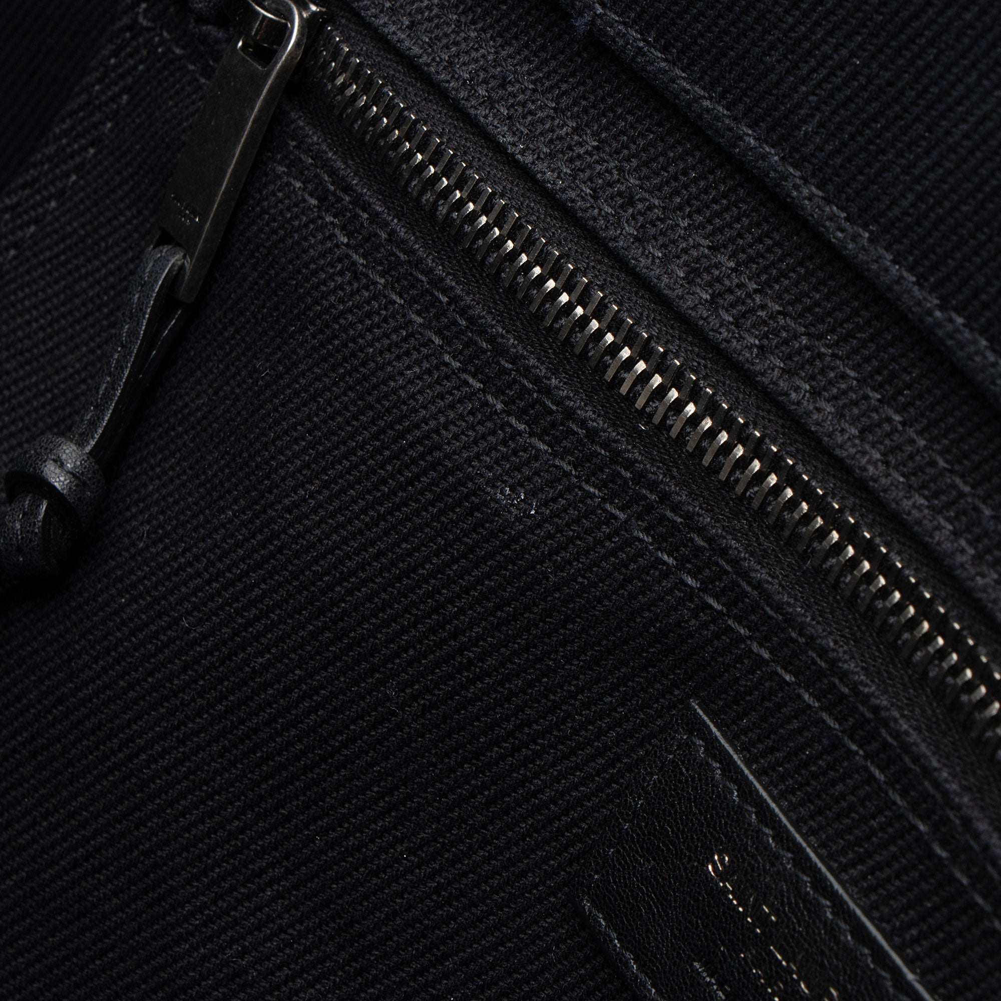 Saint Laurent Canvas Calfskin Rive Gauche Large Tote