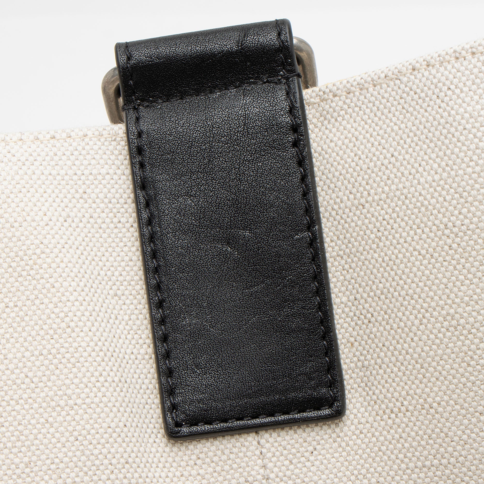 Saint Laurent Canvas Calfskin Rive Gauche Maxi Tote