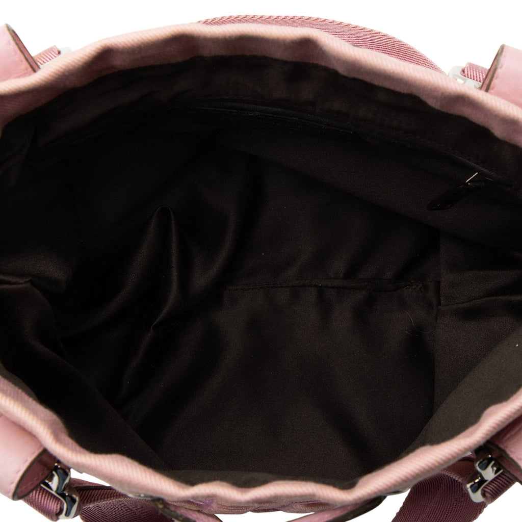 Saint Laurent Canvas Kahala Drawstring Mini Tote