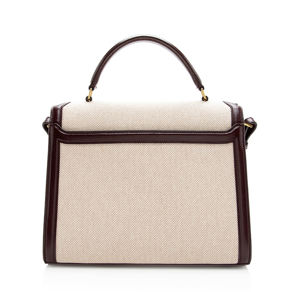 Saint Laurent Canvas Monogram Cassandra Shoulder Bag (SHF-19526)