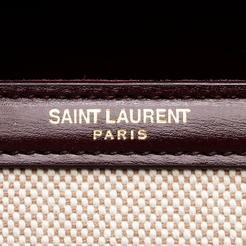 Saint Laurent Canvas Monogram Cassandra Shoulder Bag (SHF-19526)
