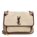 Saint Laurent Canvas Monogram Niki Medium Shoulder Bag (SHF-23610)
