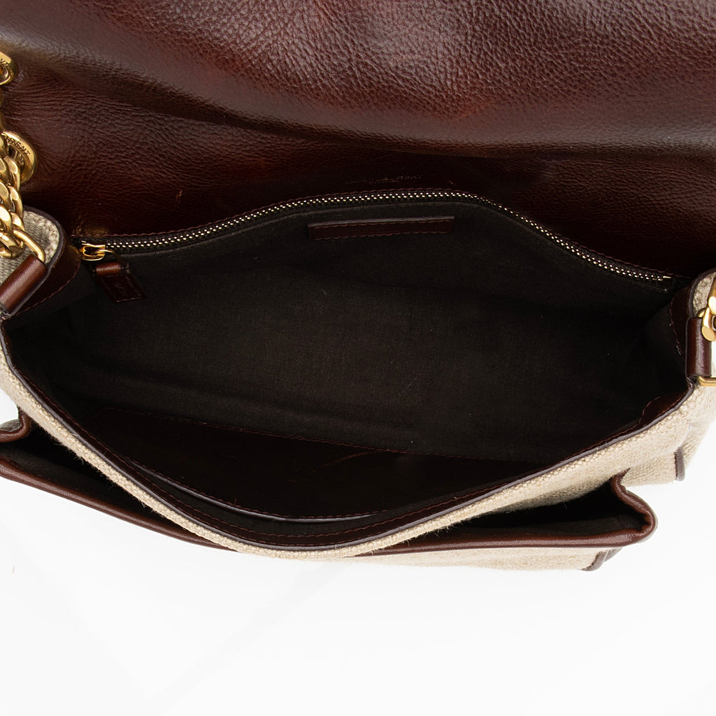 Saint Laurent Canvas Monogram Niki Medium Shoulder Bag (SHF-23610)