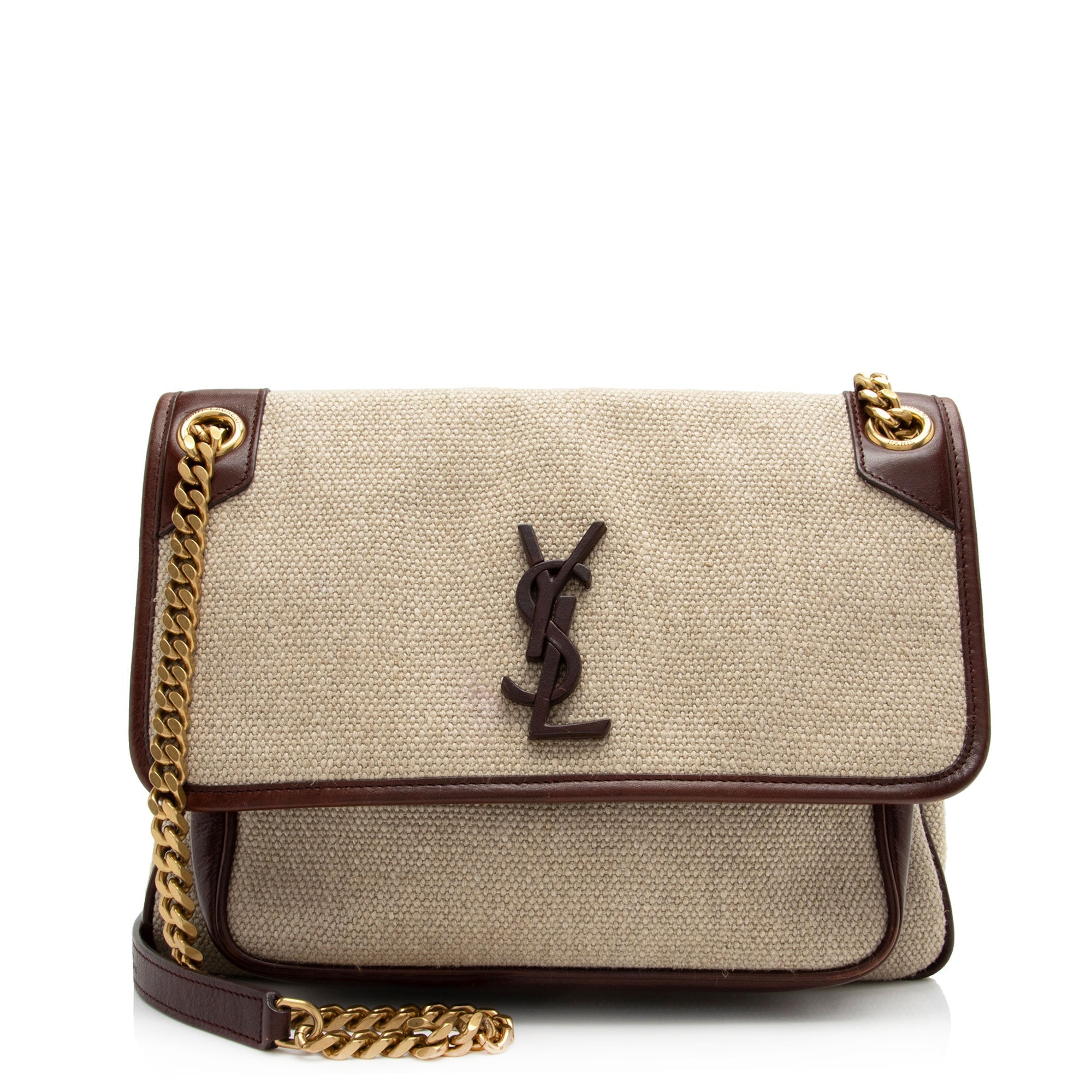 Saint Laurent Canvas Monogram Niki Medium Shoulder Bag (SHF-JdPwmb)