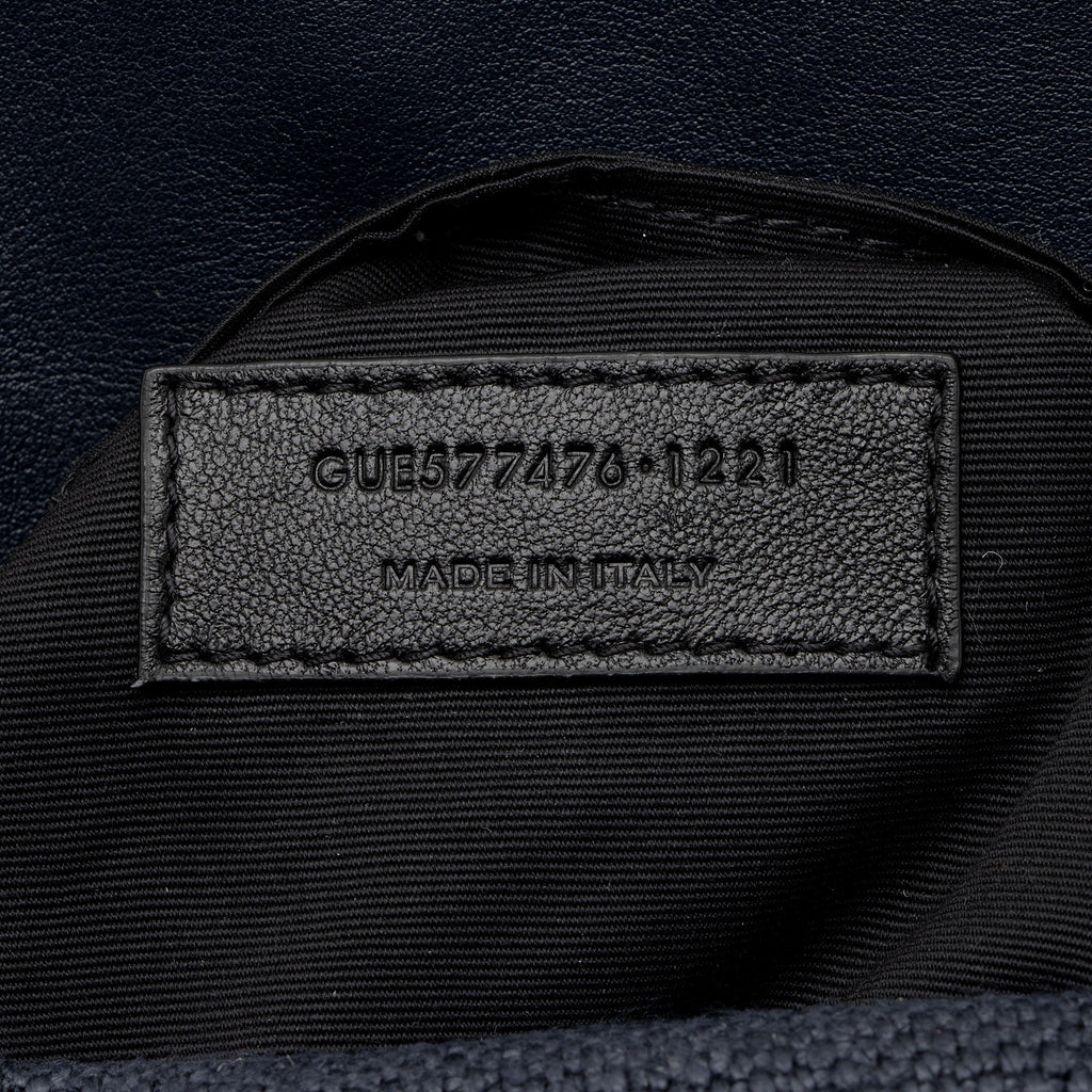 Saint Laurent Canvas Monogram Puffer LouLou Small Shoulder Bag (SHF-XqWUzx)