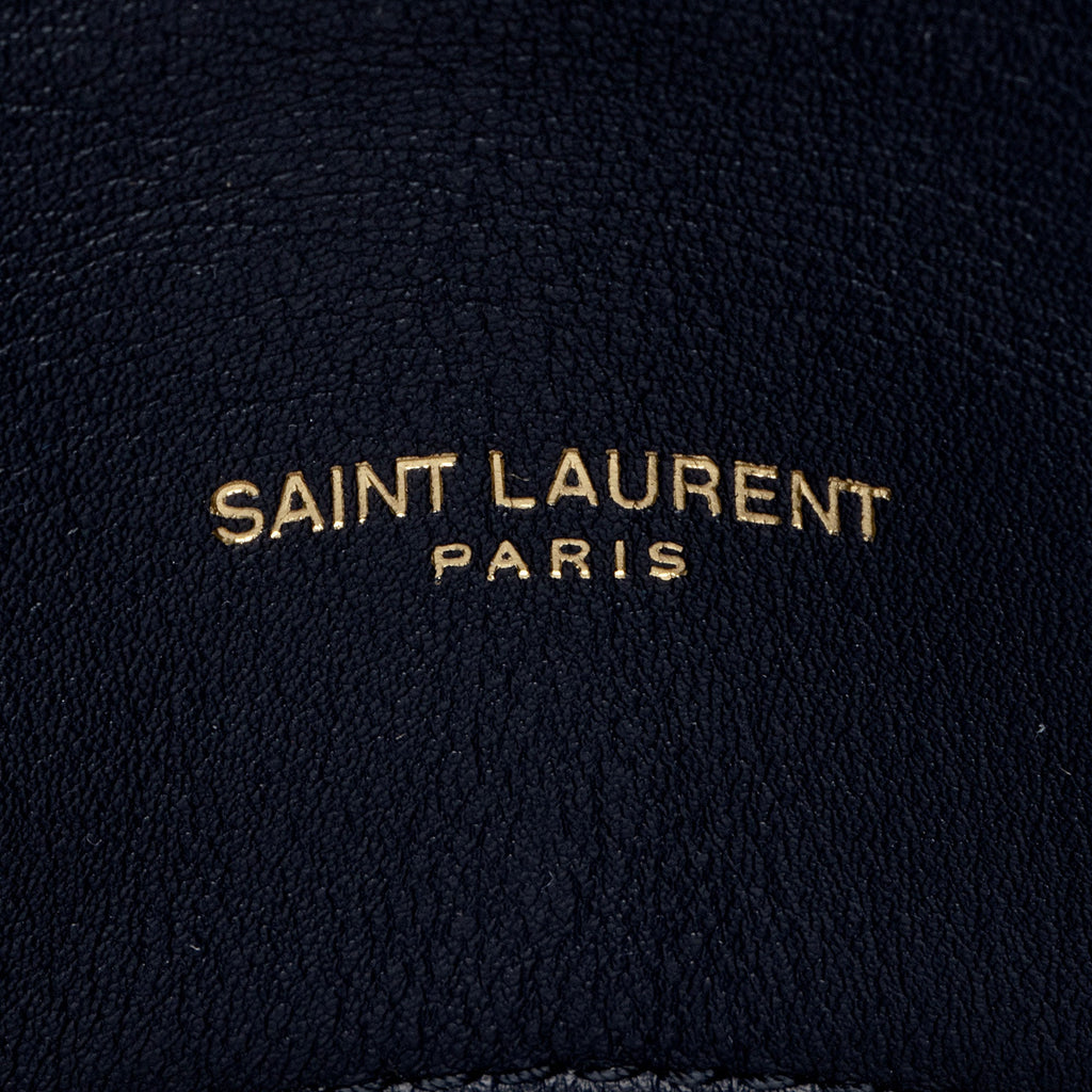 Saint Laurent Canvas Monogram Puffer LouLou Small Shoulder Bag (SHF-XqWUzx)