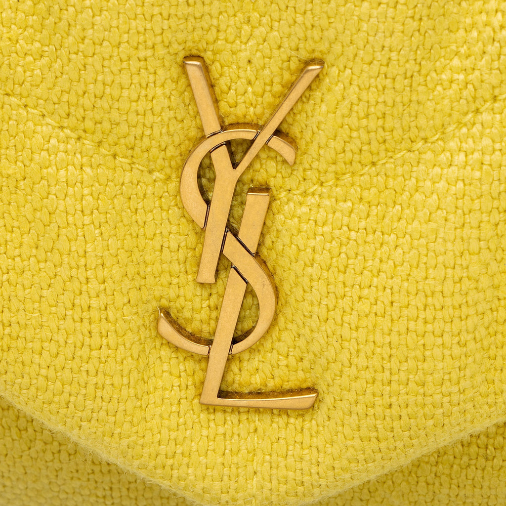 Saint Laurent Canvas Monogram Puffer LouLou Toy Shoulder Bag (SHF-k1xZIv)