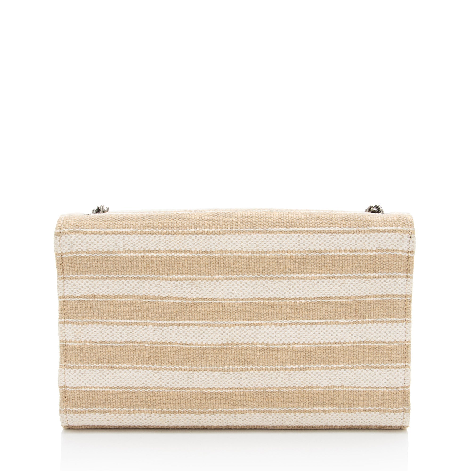 Saint Laurent Canvas Printed Monogram Kate Shoulder Bag