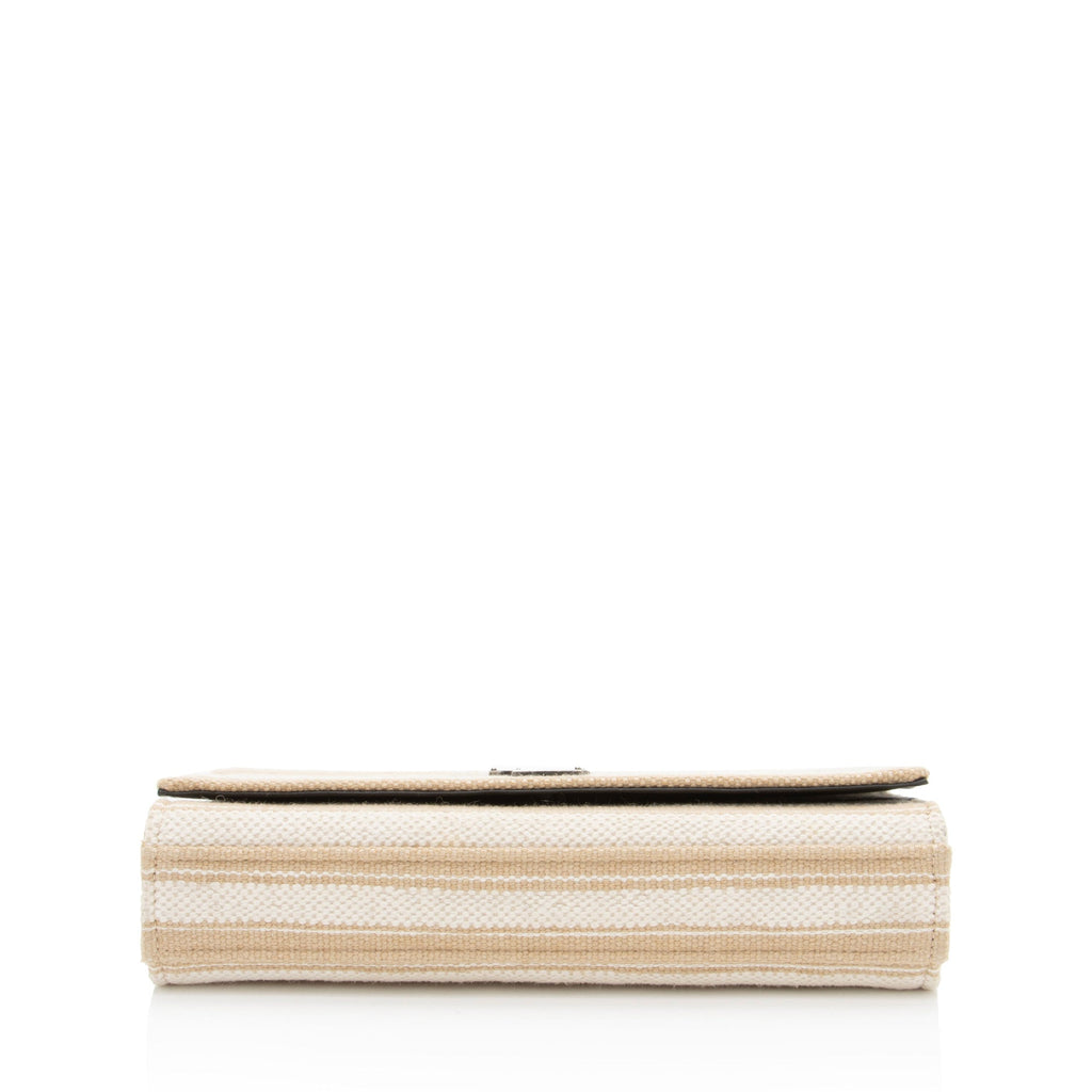 Saint Laurent Canvas Printed Monogram Kate Shoulder Bag