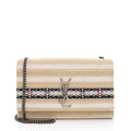 Saint Laurent Canvas Printed Monogram Kate Shoulder Bag