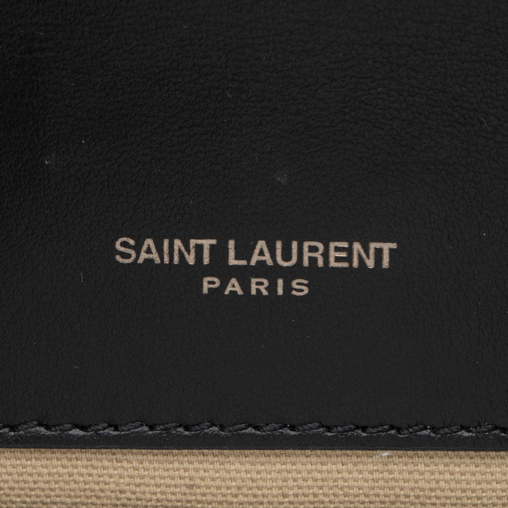 Saint Laurent Canvas Printed Monogram Kate Shoulder Bag