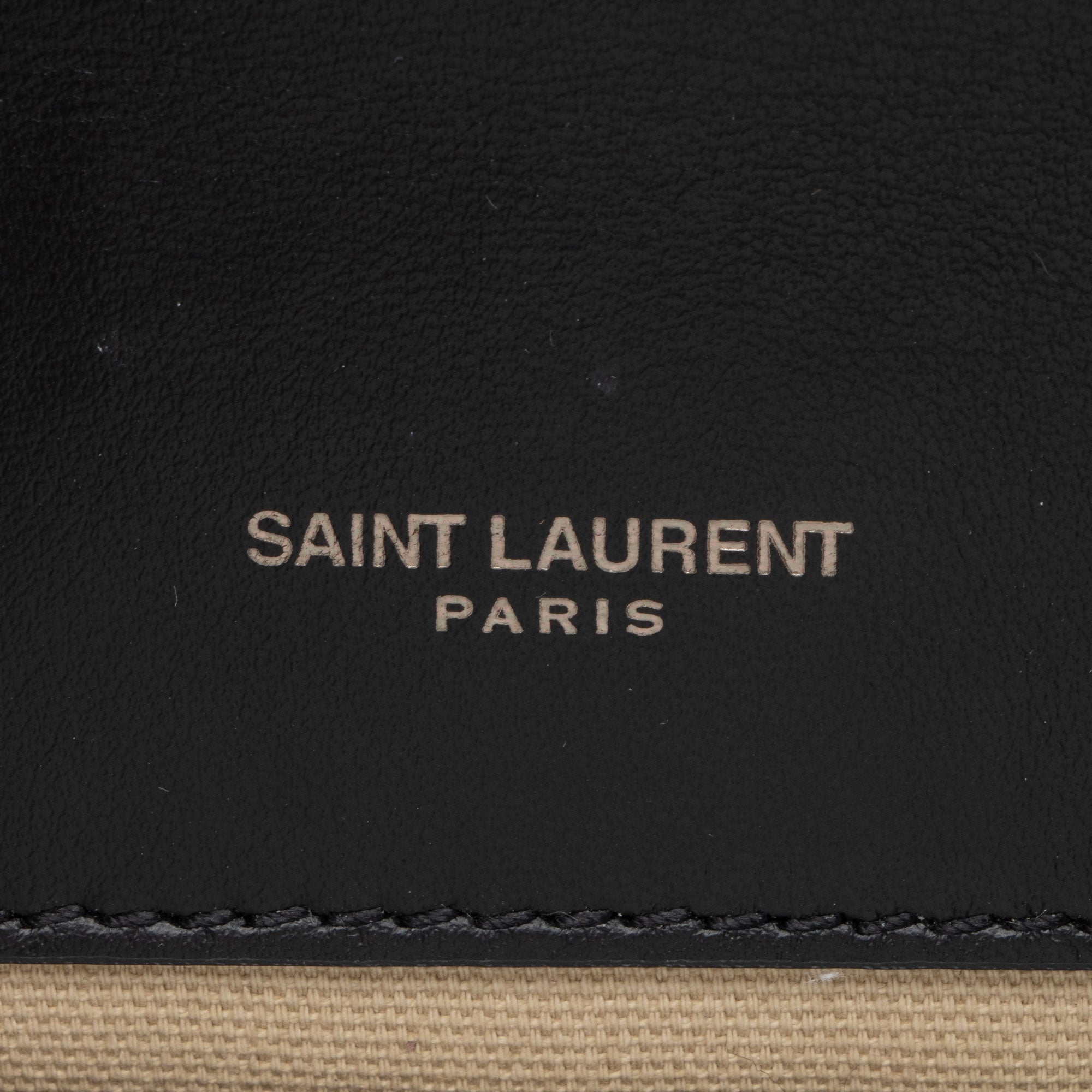 Saint Laurent Canvas Printed Monogram Kate Shoulder Bag
