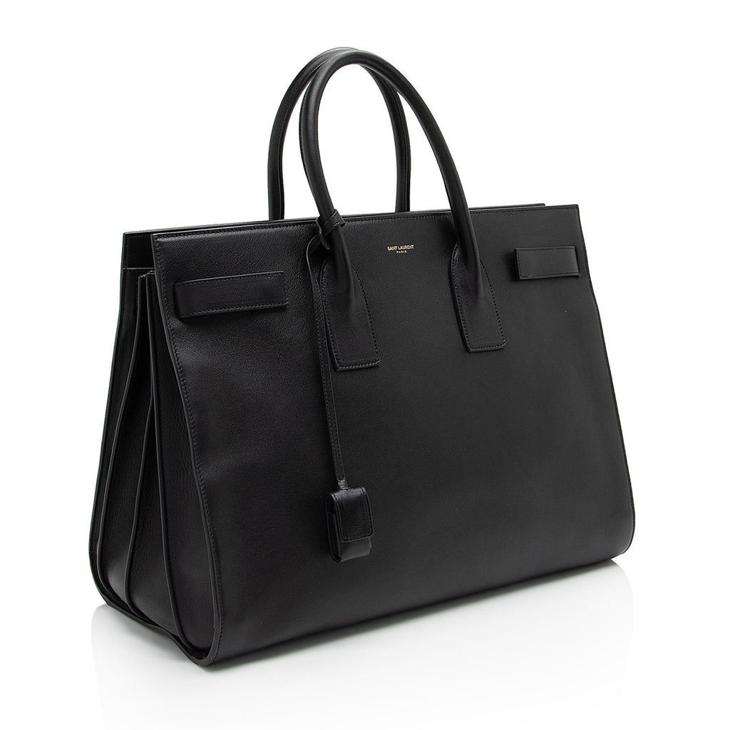 Saint Laurent Classic Calfskin Large Sac De Jour Tote (SHF-bynEkD)
