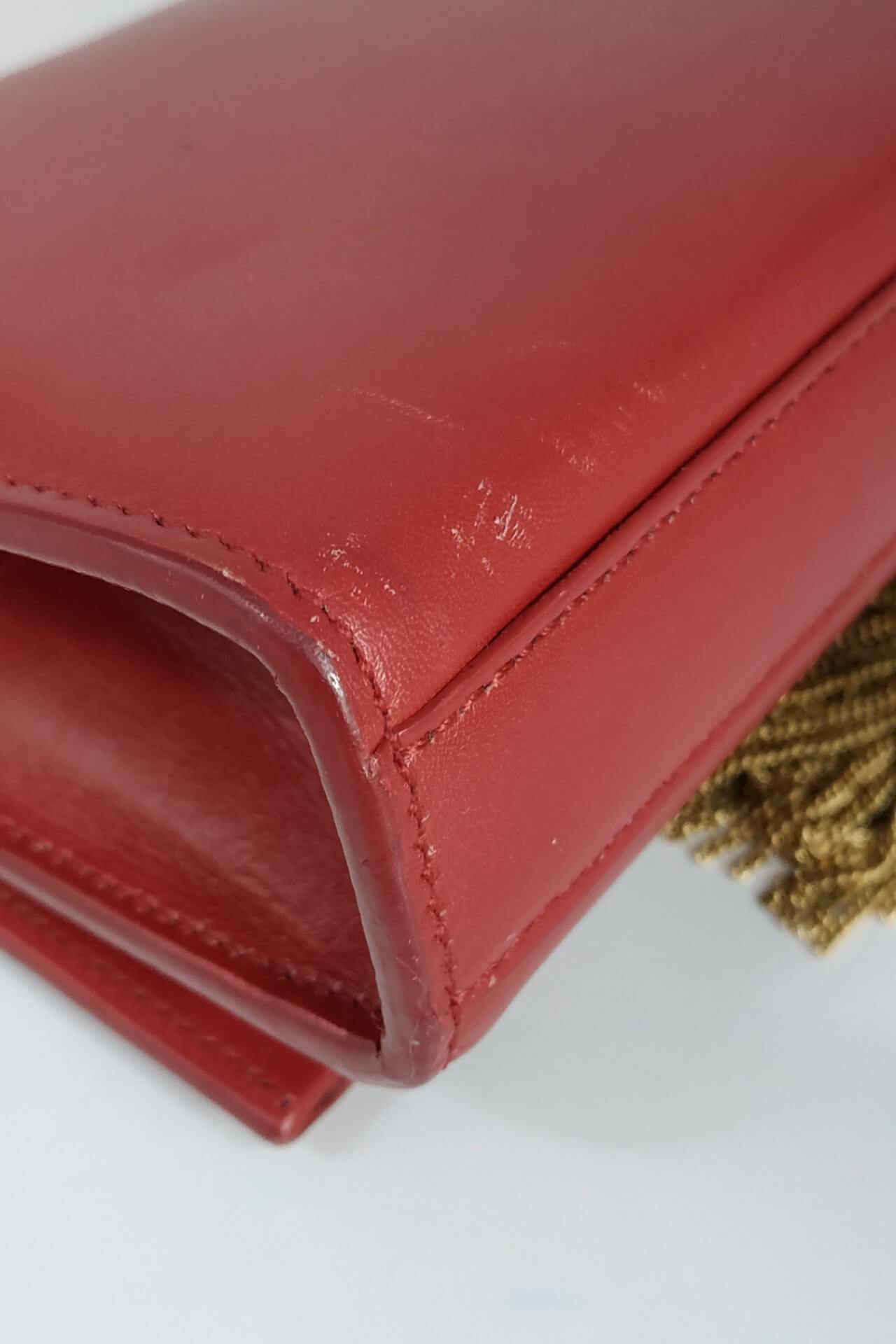 Classic Monogram Kate Clutch Red with Tassel