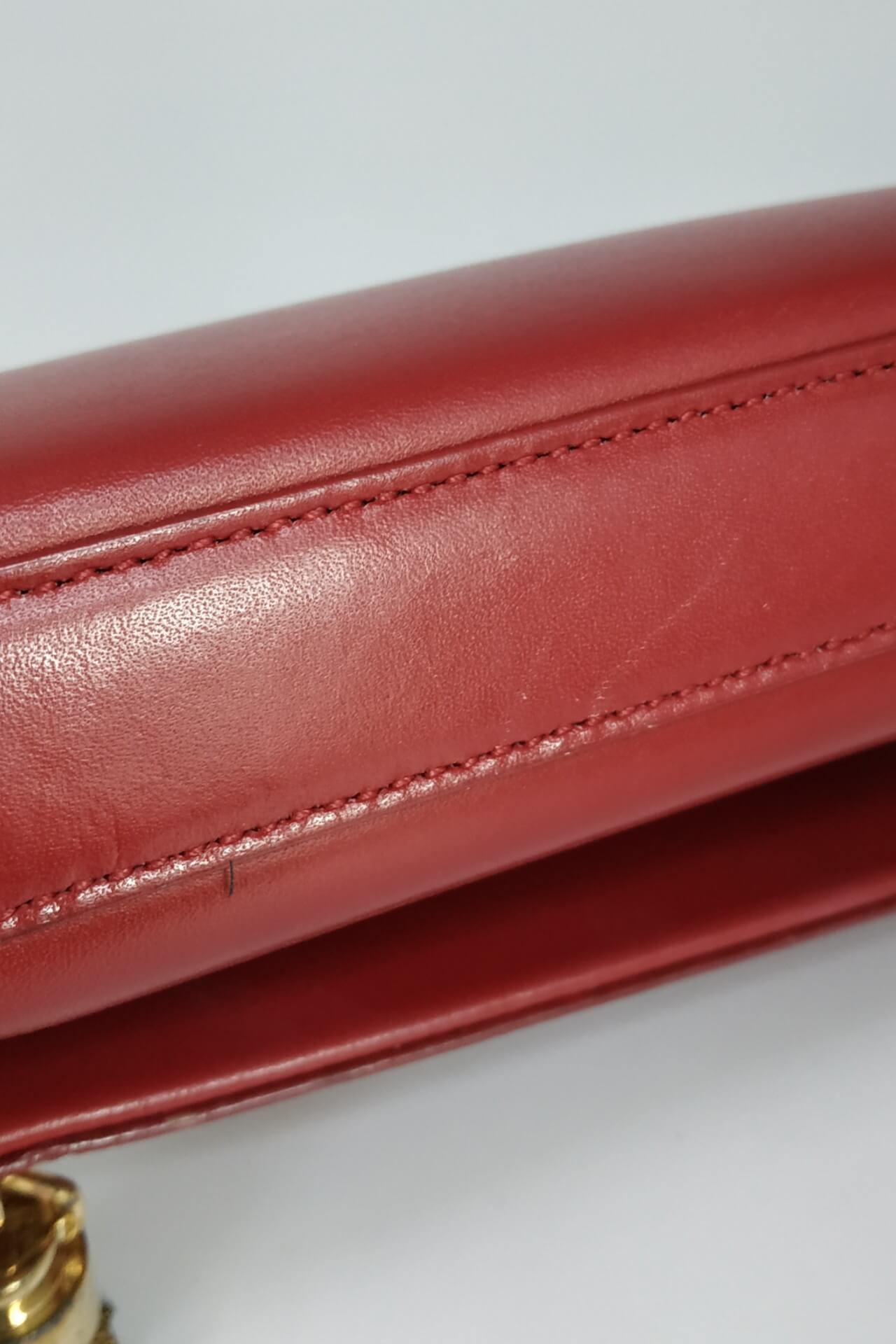 Classic Monogram Kate Clutch Red with Tassel