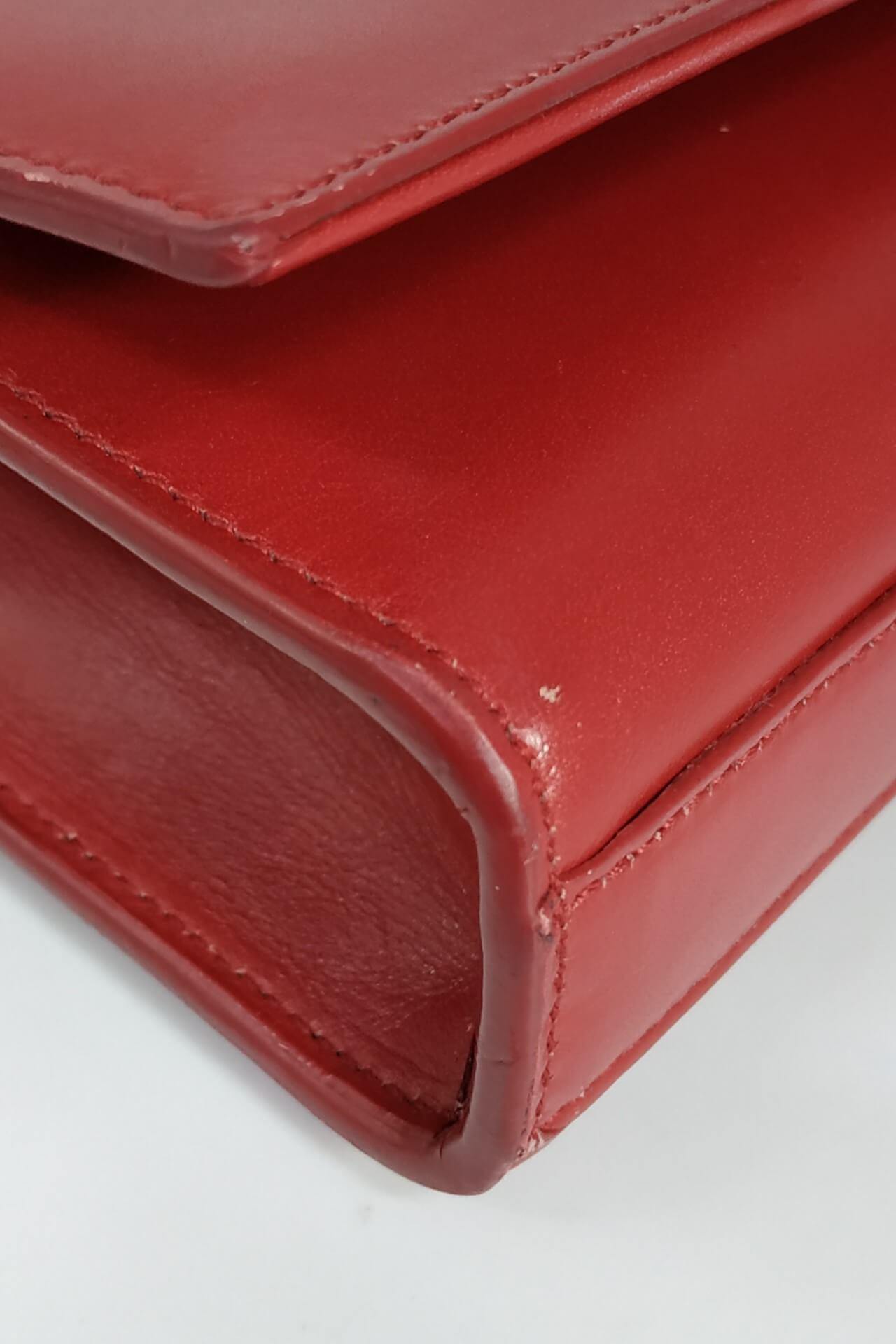 Classic Monogram Kate Clutch Red with Tassel