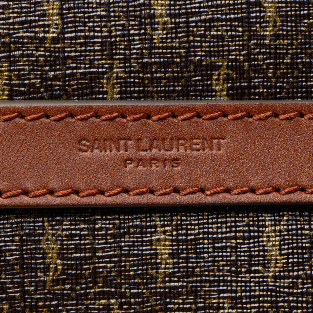 Saint Laurent Coated Canvas Le Monogramme N/S Camera Bag