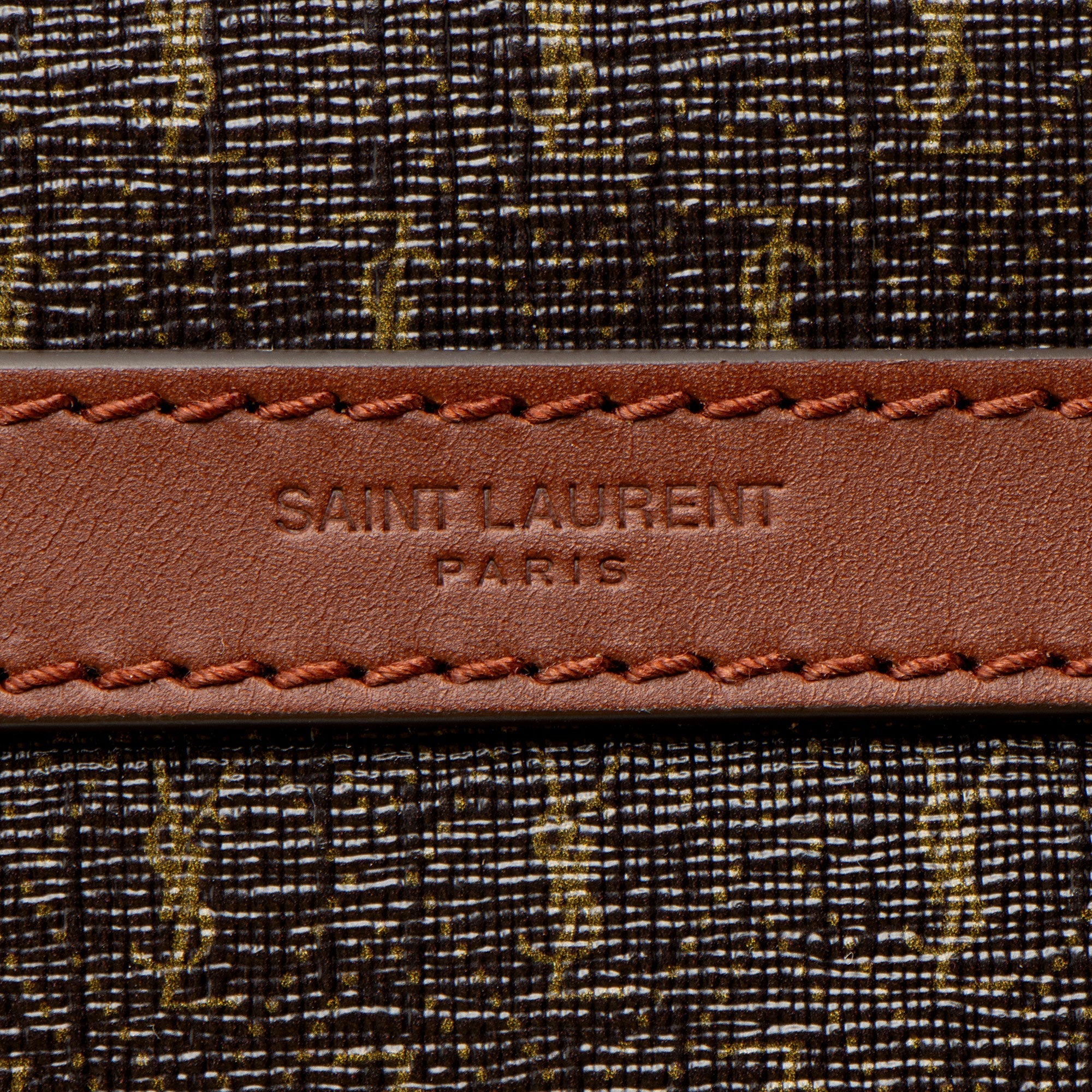 Saint Laurent Coated Canvas Le Monogramme N/S Camera Bag