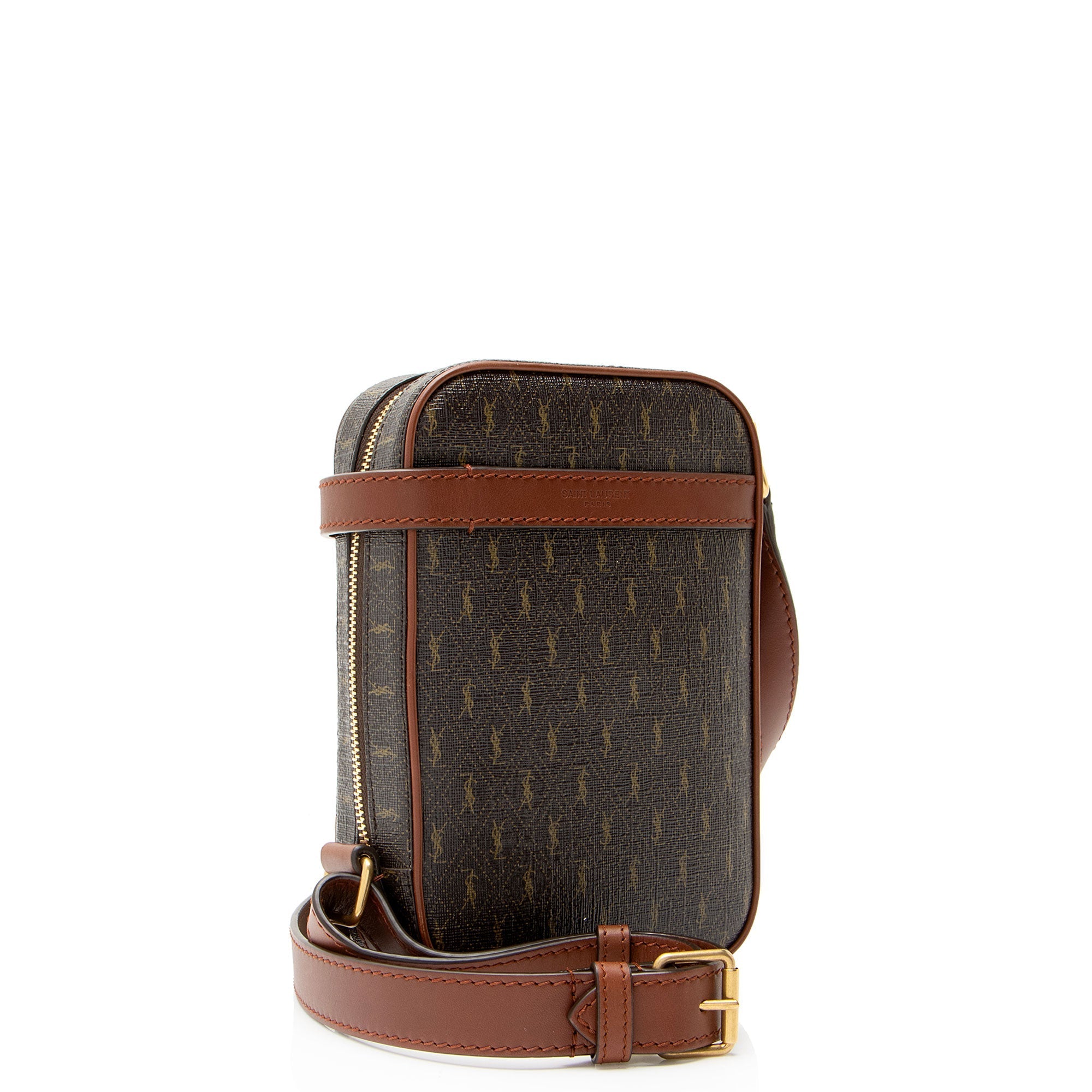 Saint Laurent Coated Canvas Le Monogramme N/S Camera Bag